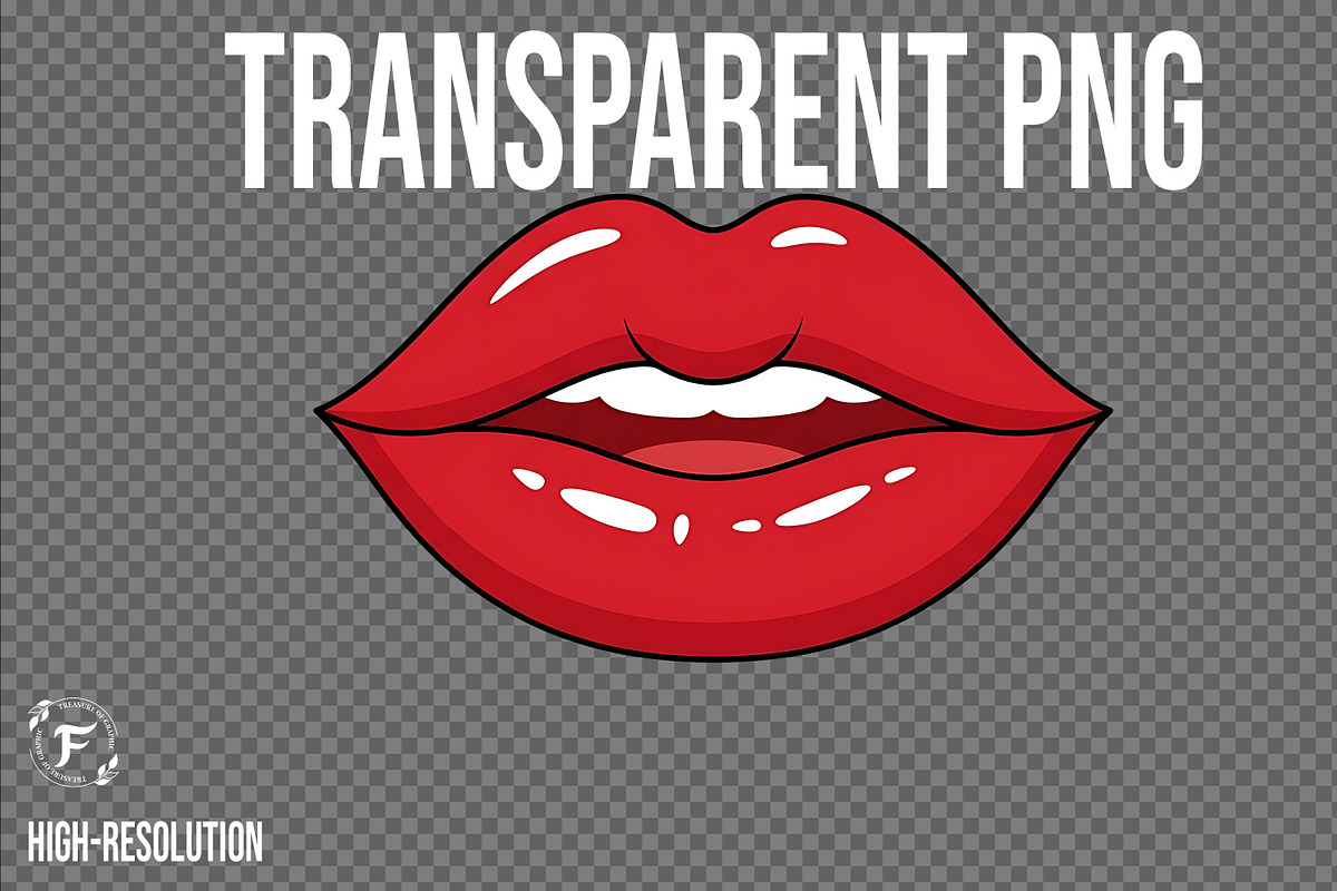 Lips Clipart, a Decorative Illustration by Forhadx5 (Photo 2 of 11)
