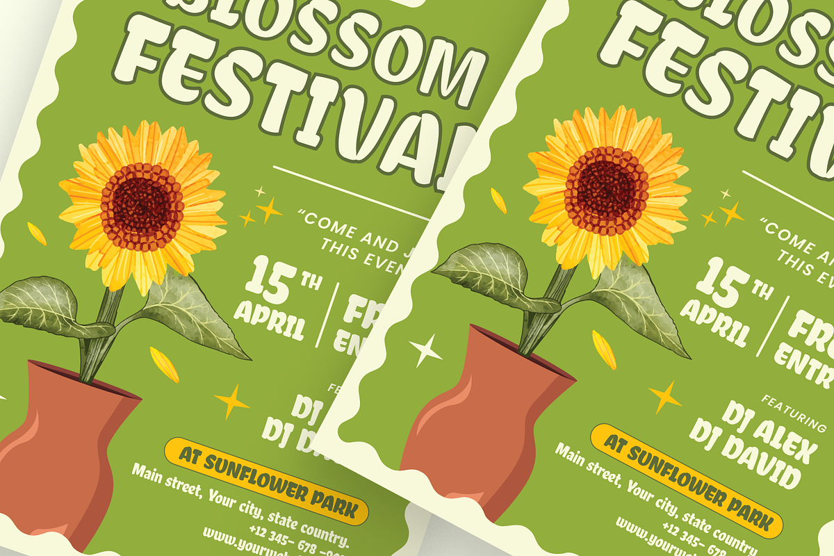 Spring Festival Flyer, a Flyer Template by SquidPixey (Photo 4 of 6)