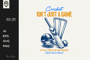 Cricket Lover T-Shirt Design
