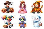 Halloween Clipart, Halloween Costume, an Illustration by Design Market (Thumbnail 4 of 4)