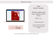 Asian Floral Wedding Menu - B3A, a Card Template by YeeqsWedding (Thumbnail 2 of 4)