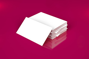Mockup business card or invitation