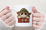 Whimsical Christmas Cat and Dog Clip, an Illustration by Sublimation Artist (Thumbnail 5 of 6)
