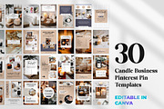 Candle Engagement Pinterest Template, a Social Media Template by Snapybiz (Thumbnail 1 of 10)