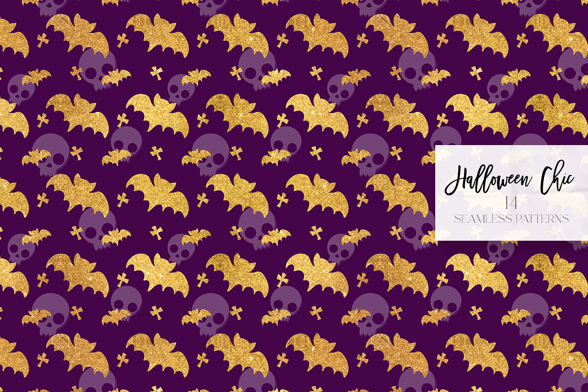 Halloween Fashion Witch Patterns, a Pattern Graphic by KaramfilaS (Photo 15 of 22)