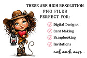 Whimsical Valentine Cow Girl Clipart, an Illustration by OK Design (Thumbnail 6 of 6)