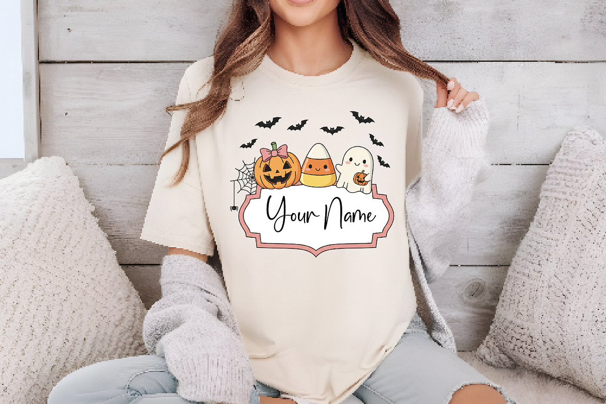 Personalized Kids Halloween Girl PNG, an Illustration by Dream Creation (Photo 2 of 5)