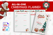 Christmas Planner Design Printable, a Stationery Template by Graphic Template (Thumbnail 1 of 3)