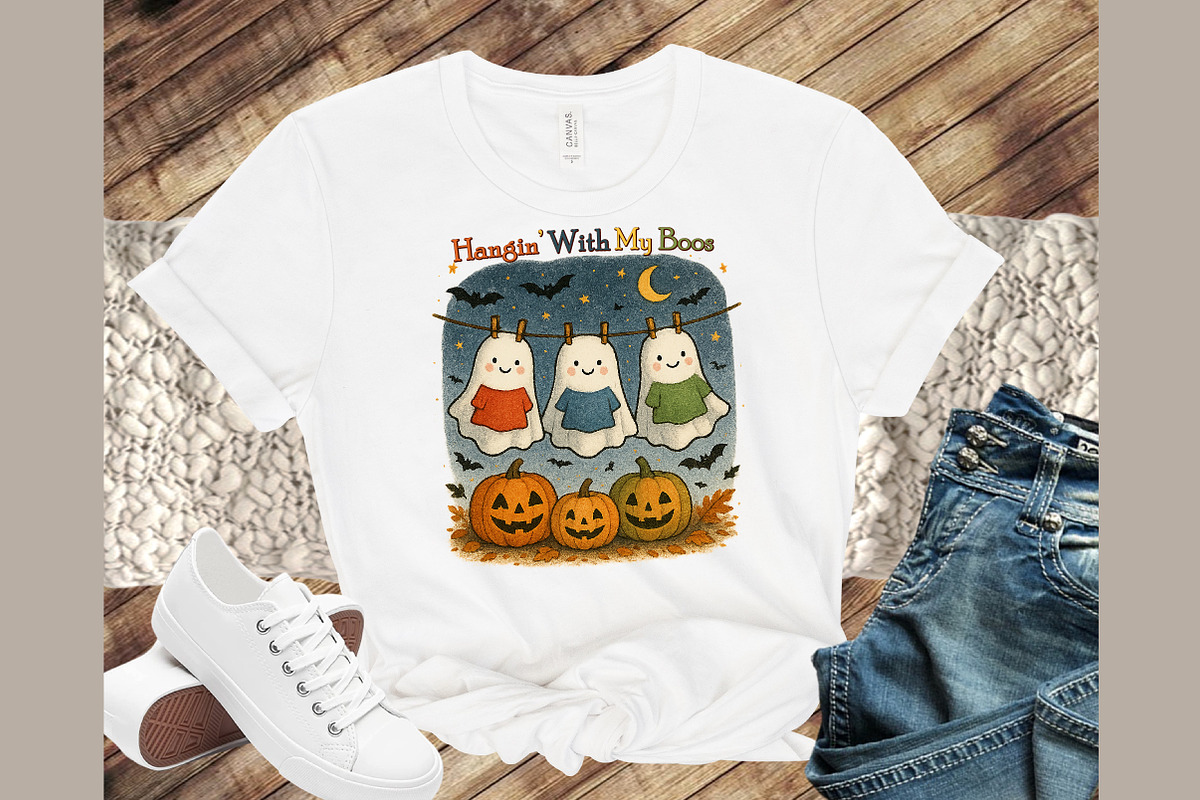Ghost Hangin with My Boos Halloween, an Illustration by Sublimation Artist (Photo 2 of 9)