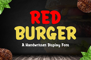 Red Burger - A Handwritten Font