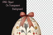 Easter Eggs With Bow Design Clipart, a Decorative Illustration by Fusion Dream (Thumbnail 7 of 10)