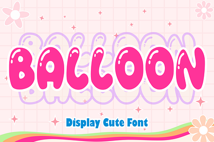 Balloon - Bubble Font Types, a Font by AMC STUDIO