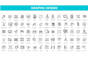 Graphic Design Icons Set, an Outline Icon by Tettygreen (Thumbnail 1 of 3)