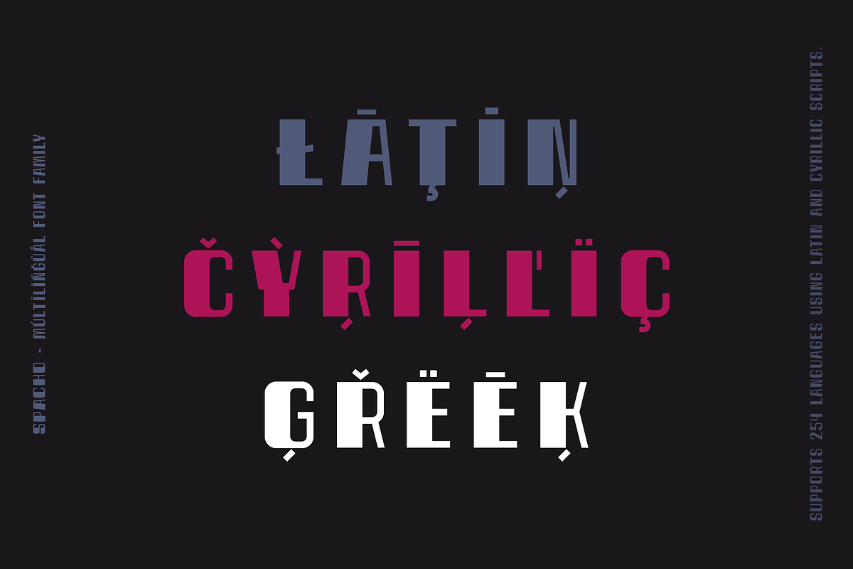 Spacho Font Family (44 Fonts), a Font by alpercakici (Photo 14 of 18)