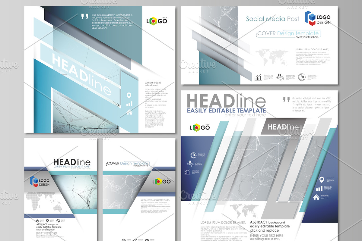 Mega Pack templates, a Brochure Template by VectorShop (Photo 65 of 102)