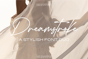 Dreamstroke A Stylish Font Duo