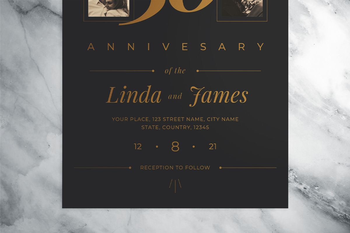 Wedding Anniversary Invitation Suite, an Invitation Template by The Good Store (Photo 4 of 7)