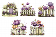 Spring Fence & Flower Clipart, an Illustration by Daily.Designs (Thumbnail 6 of 8)