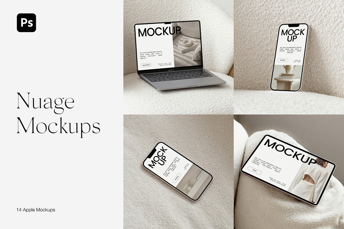 MacBook iPhone iPad Mockups Download