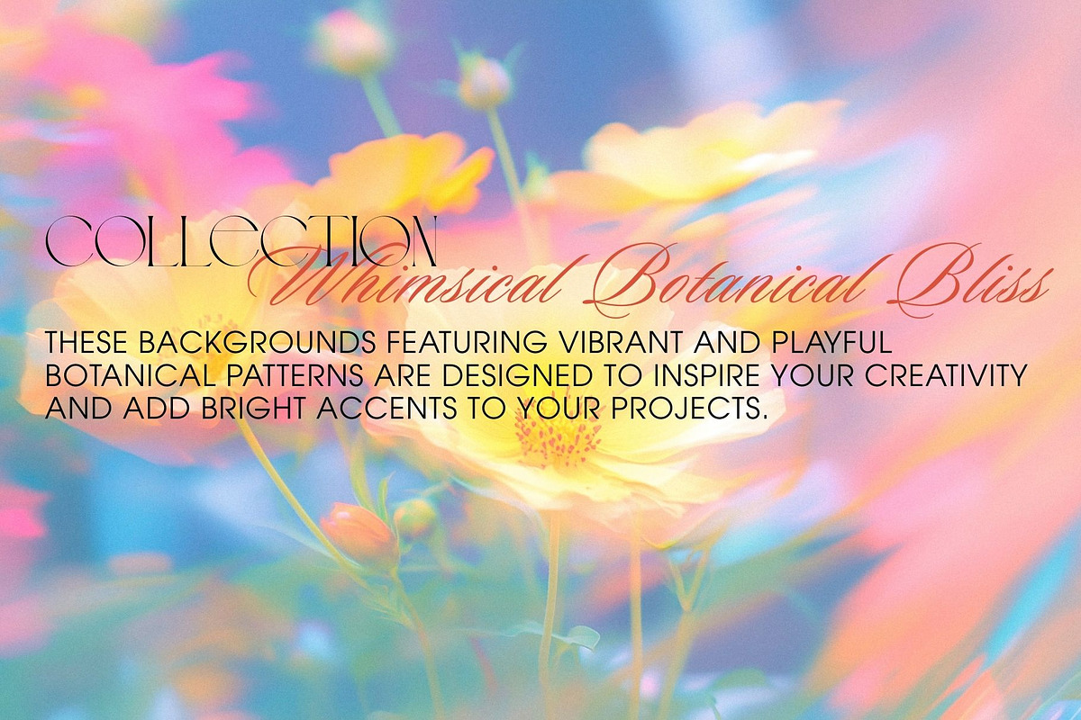 Whimsical Botanical Bliss Background, a Background Graphic by Anzhelika (Photo 8 of 12)