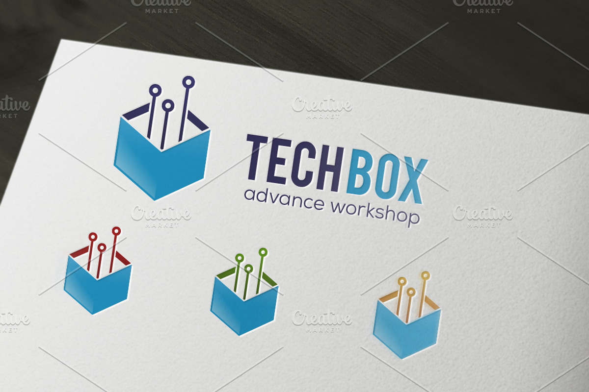 Tech Box Logo, a Branding & Logo Template by NasirGrfx