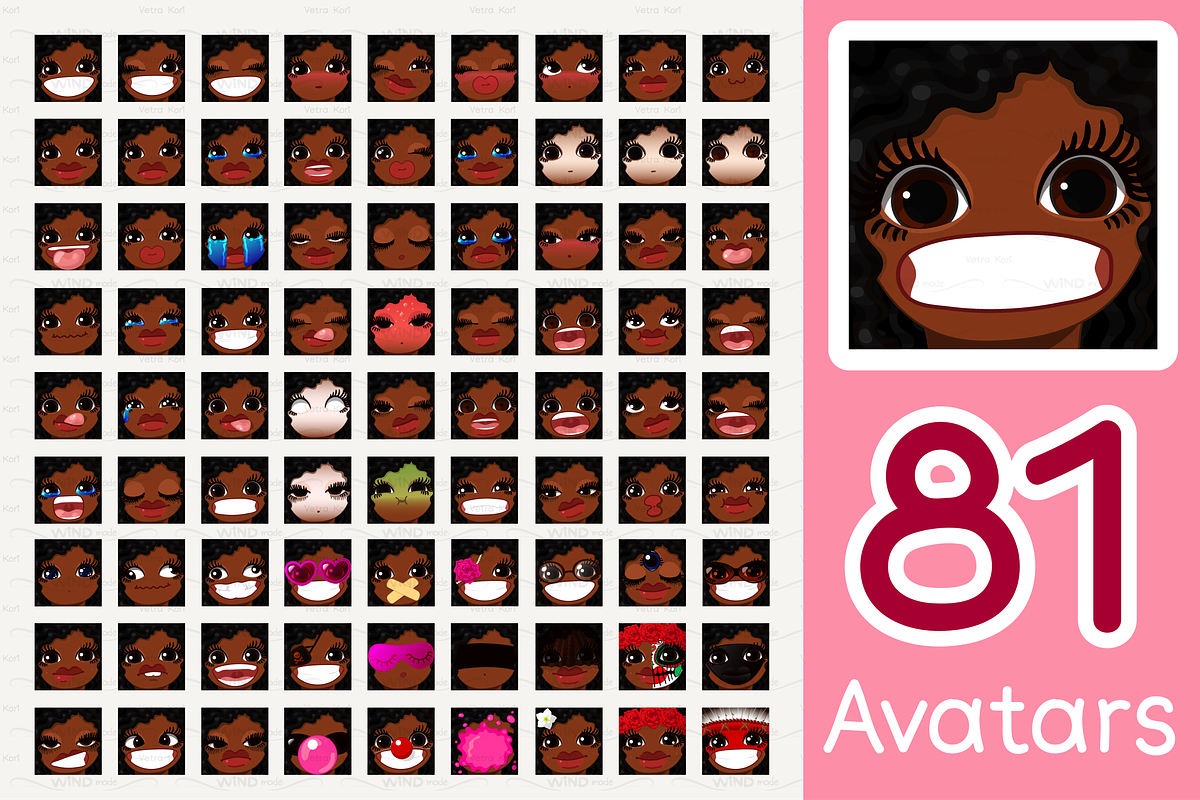 vector BIG avatars SET, a Templates & Theme by WINDmade (Photo 10 of 40)