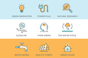 45 Environment & Eco Friendly Icons, an Outline Icon by kucingklawu (Thumbnail 6 of 7)