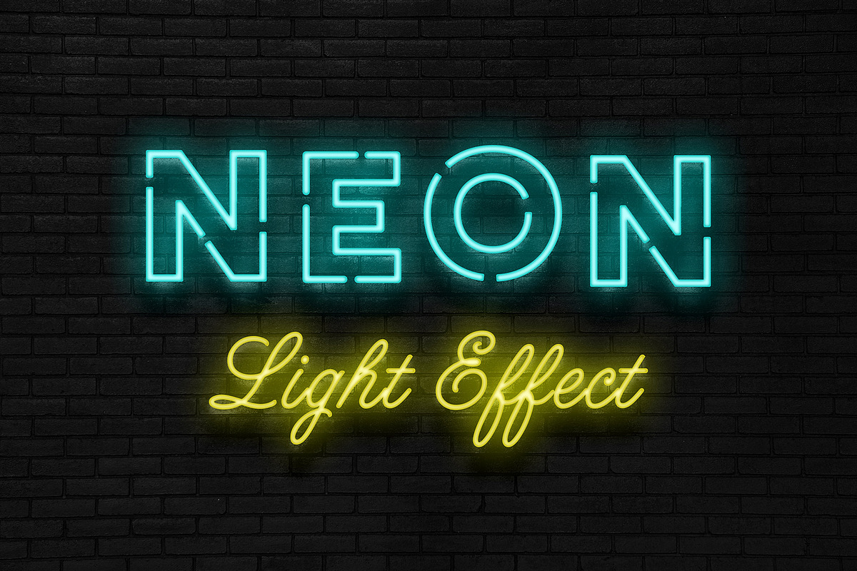 Neon Sign Photoshop Effect, a Layer Style Add-On by Design Squad (Photo 1 of 6)