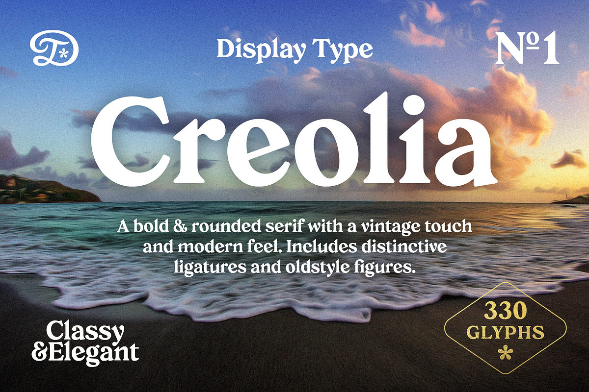Creolia Typeface, a Serif Font by Dopestype (Photo 1 of 12)