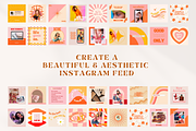 Retro Social Media Templates Canva, a Social Media Template by Boltik Studio (Thumbnail 5 of 9)