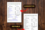 Editable Getting To Know You, a Stationery Template by Graphicsnext (Thumbnail 4 of 7)
