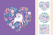 Flowers and Unicorns Patterns, a Pattern Graphic by Nataliia Toporovska (Thumbnail 10 of 12)