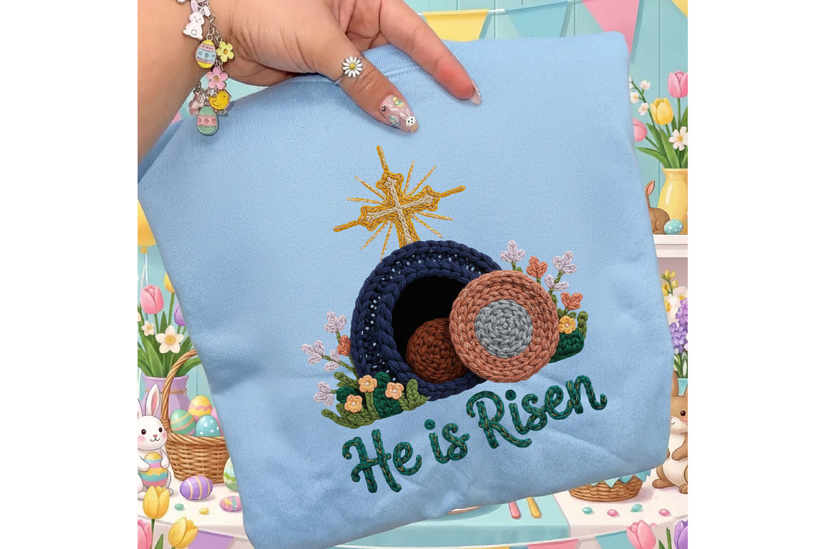 He is Risen Png,Easter Jesus Tomb, an Illustration by Designking (Photo 5 of 6)