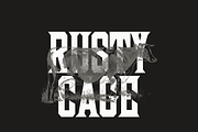 Rusty Cage, a Font by Pale Horse (Thumbnail 2 of 5)