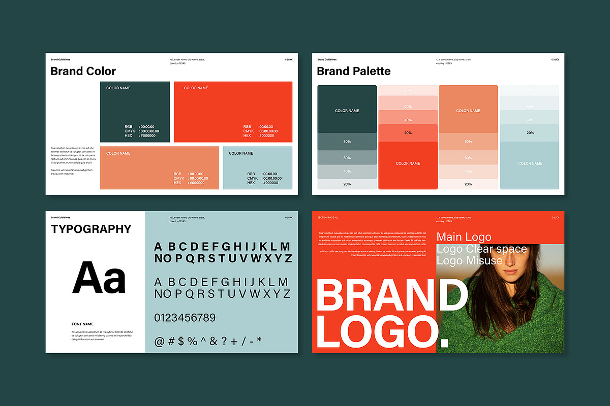 Professional Brand Identity Template, a Presentation Template by E-Type (Photo 3 of 7)