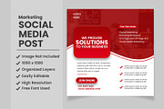 Marketing Template for Social Media, a Social Media Template by designsprout (Thumbnail 1 of 2)