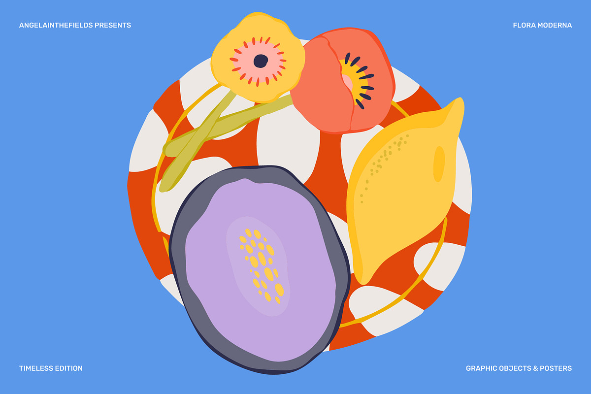 300+ Flora Moderna Vector Clipart, a Decorative Illustration by angelainthefields (Photo 7 of 23)