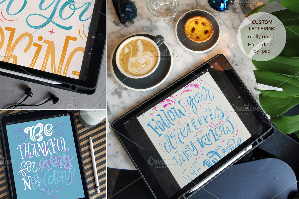 MOTIVATIONAL SET / 12+12 posters, a Decorative Illustration by bariskina (Photo 6 of 7)