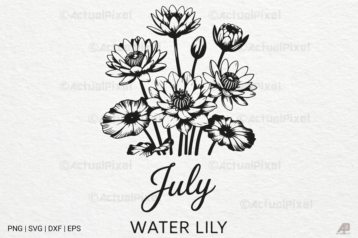 Birth Month Flowers SVG PNG Bundle, an Illustration by Actual Pixel (Photo 15 of 24)