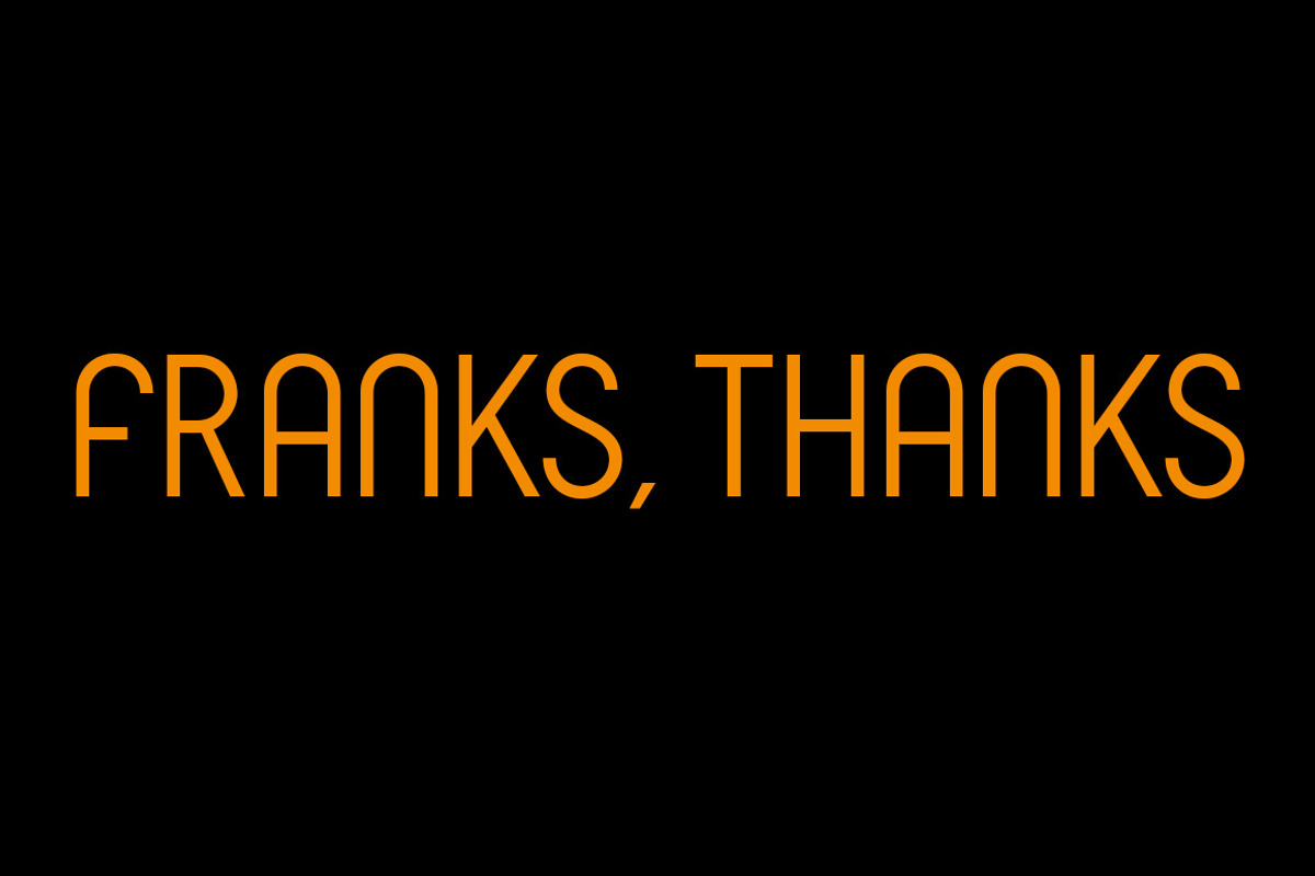Franks Pro, a Sans Serif Font by Philippe Moesch (Photo 9 of 9)