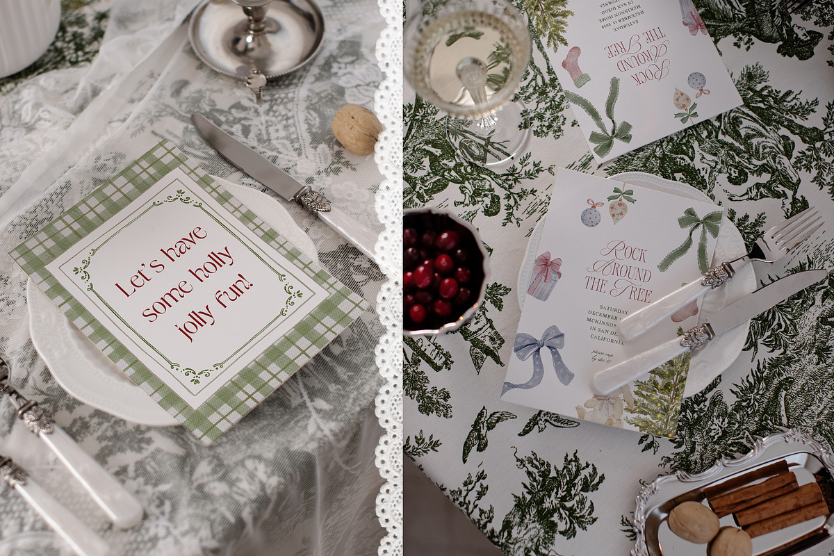 Toile De Noel Christmas Mockup, a Household Mockup by Muse Mockups (Photo 11 of 16)