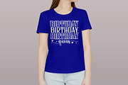 T Shirt Design For Birthday Queen, a Graphic by Vector Portal (Thumbnail 3 of 5)