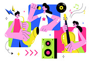10 Virtual Concert Illustration, a Person Illustration by denayunebgt (Thumbnail 4 of 4)