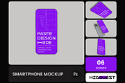 Smartphone Mockup, an iPhone Mockup by hiddemaru (Thumbnail 1 of 4)