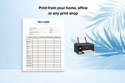 Rent ledger for landlords, a Stationery Template by SassyCorners (Thumbnail 4 of 6)