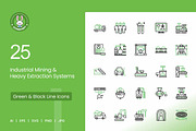 25 Industrial Mining Systems Icons, an Outline Icon by IconBunny (Thumbnail 1 of 2)