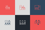 Coworking icons, an Outline Icon by Somewan draws (Thumbnail 2 of 5)