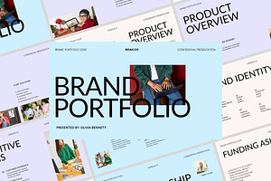 Brand Portfolio PowerPoint Template, a Presentation Template by adoestudio