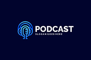Modern Line Art Podcast Colorful, a Branding & Logo Template by Artnivora.Std (Thumbnail 1 of 5)