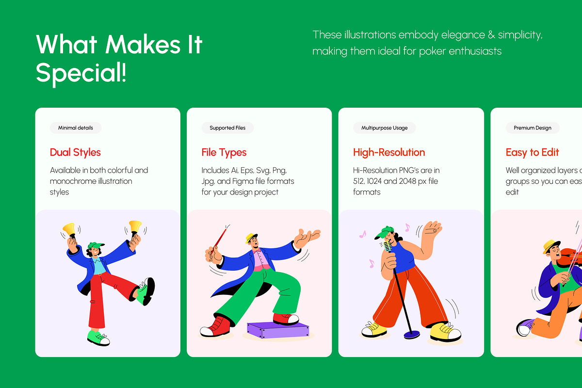 60 Flat Musician Illustrations, a Person Illustration by Creative Stall (Photo 2 of 11)